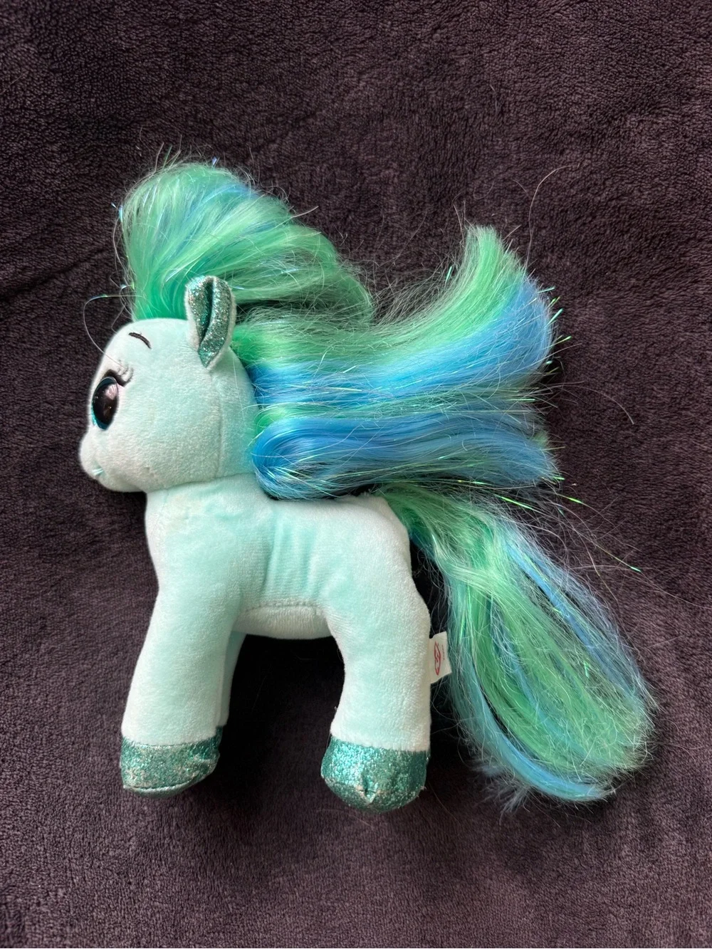 TY Beanie Boo Topaz the Teal Pony Horse Plush 6 inch - No tag